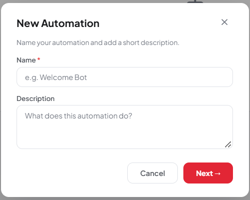 Figure 20. New automation